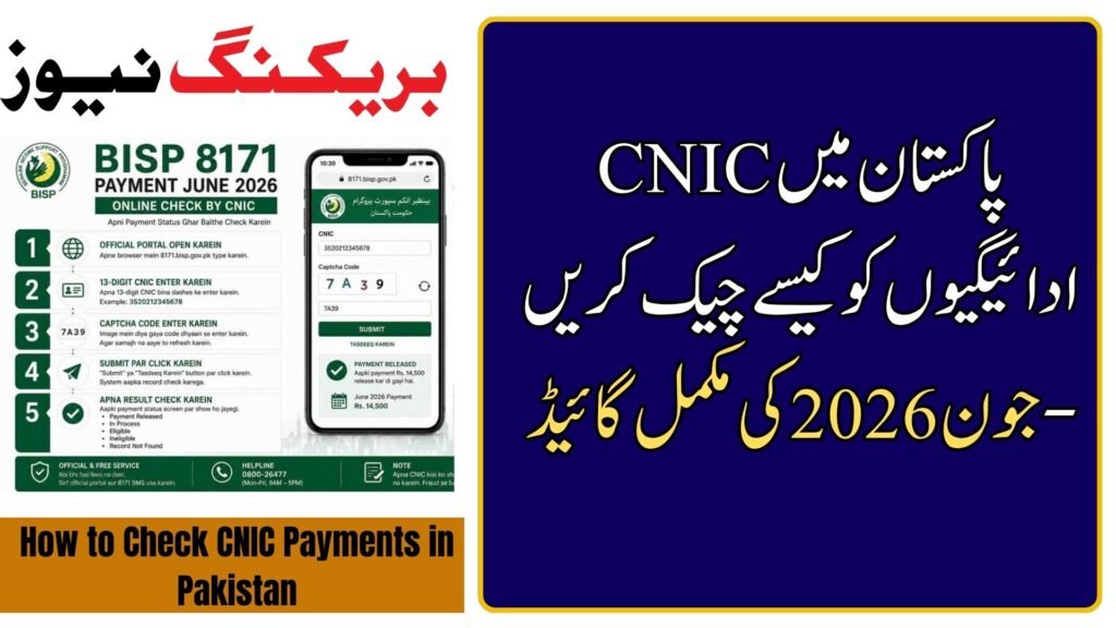 How to Check CNIC Payments in Pakistan