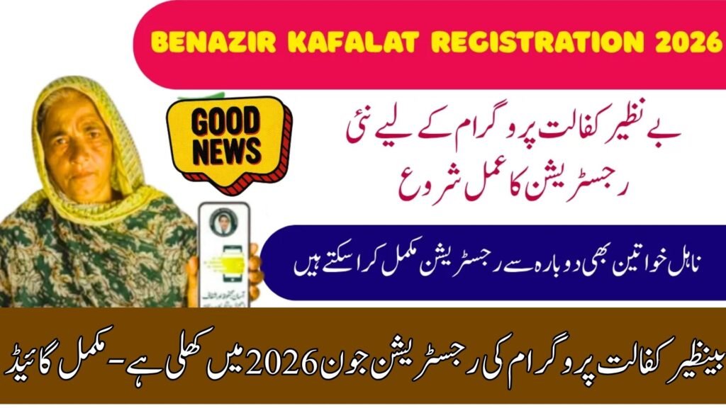 Benazir Kafalat Program Registration Open